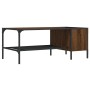 Mesa centro estante madera ingeniería roble marrón 100x51x40 cm de , Mesas de centro - Ref: Foro24-837736, Precio: 35,83 €, D...