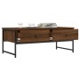 Engineered wood brown oak coffee table 101x49x39.5 cm by , Coffee table - Ref: Foro24-837741, Price: 78,99 €, Discount: %