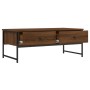 Engineered wood brown oak coffee table 101x49x39.5 cm by , Coffee table - Ref: Foro24-837741, Price: 78,99 €, Discount: %