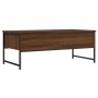 Engineered wood brown oak coffee table 101x49x39.5 cm by , Coffee table - Ref: Foro24-837741, Price: 78,99 €, Discount: %