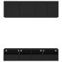 Wall-mounted TV furniture set, 5 pieces, engineered wood, black by , TV Furniture - Ref: Foro24-3216512, Price: 156,10 €, Dis...