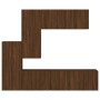 Wall-mounted TV furniture set, 5 pieces, engineered wood, brown oak. by , TV Furniture - Ref: Foro24-3216495, Price: 265,92 €...