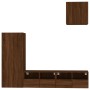 Wand-TV-Möbel 4 Stk. Holzwerkstoff braune Eiche von , TV-Möbel - Ref: Foro24-3216506, Preis: 152,99 €, Rabatt: %