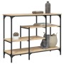 Sonoma oak console table with shelves 100x35x75 cm by , Side tables - Ref: Foro24-837788, Price: 72,27 €, Discount: %