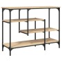 Sonoma oak console table with shelves 100x35x75 cm by , Side tables - Ref: Foro24-837788, Price: 72,27 €, Discount: %