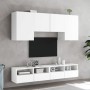 Wall-mounted TV furniture set, 5 pieces, engineered wood, white. by , TV Furniture - Ref: Foro24-3216525, Price: 177,31 €, Di...