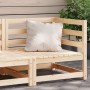 Corner garden sofa solid pine wood 70x70x67 cm by , Modular outdoor sofas - Ref: Foro24-837900, Price: 68,58 €, Discount: %