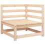 Corner garden sofa solid pine wood 70x70x67 cm by , Modular outdoor sofas - Ref: Foro24-837900, Price: 66,45 €, Discount: %