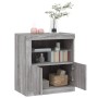 Sideboard mit LED-Leuchten in Sonoma-Grau 60,5x37x67 cm von , Sideboards - Ref: Foro24-836621, Preis: 80,60 €, Rabatt: %