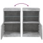 Sideboard with LED lights in concrete gray 41x37x67 cm by , Sideboards - Ref: Foro24-836682, Price: 57,18 €, Discount: %