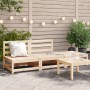 Garden sofa without armrests with solid pine wood footrest by , Modular outdoor sofas - Ref: Foro24-837963, Price: 145,99 €, ...