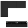 4-teiliges Wand-TV-Möbel aus Holzwerkstoff schwarz von , TV-Möbel - Ref: Foro24-3216533, Preis: 165,93 €, Rabatt: %