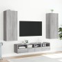 Wall-mounted TV furniture set, 5 pieces, engineered wood, Sonoma gray. by , TV Furniture - Ref: Foro24-3216544, Price: 205,11...