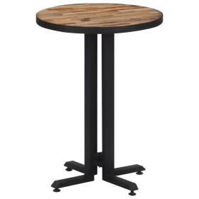 Solid recycled teak round terrace table Ø55x76 cm by , Kitchen and dining tables - Ref: Foro24-358512, Price: 120,99 €, Disco...