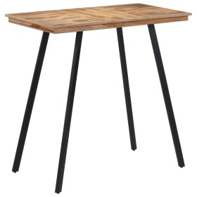 Mesa alta de bar madera maciza de teca 110x55x105 cm de , Mesas de cocina y de comedor - Ref: Foro24-358533, Precio: 167,83 €...