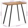 Stehtisch massives Teakholz 110x55x105 cm von , Küchen- und Esstische - Ref: Foro24-358533, Preis: 167,83 €, Rabatt: %