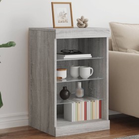 Sideboard with Sonoma grey LED lights 41x37x67 cm by , Sideboards - Ref: Foro24-836726, Price: 50,99 €, Discount: %