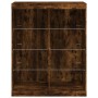 Sideboard with smoked oak LED lights 81x37x100 cm by , Sideboards - Ref: Foro24-836718, Price: 85,99 €, Discount: %