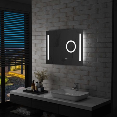 Espejo de pared de baño con LED y sensor táctil 80x60 cm de vidaXL, Espejos - Ref: Foro24-144742, Precio: 145,38 €, Descuento: %