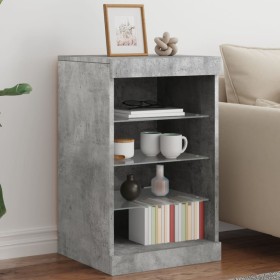 Sideboard with LED lights in concrete gray 41x37x67 cm by , Sideboards - Ref: Foro24-836724, Price: 63,66 €, Discount: %