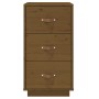 Honey brown solid pine wood bedside table 40x40x75 cm by vidaXL, Nightstands - Ref: Foro24-818341, Price: 99,87 €, Discount: %