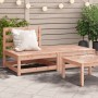 Gartensofa ohne Armlehnen mit Massivholzhocker Douglas von , Modulare Sofas für den Außenbereich - Ref: Foro24-837961, Preis:...