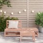 Gartensofa ohne Armlehnen mit Massivholzhocker Douglas von , Modulare Sofas für den Außenbereich - Ref: Foro24-837961, Preis:...