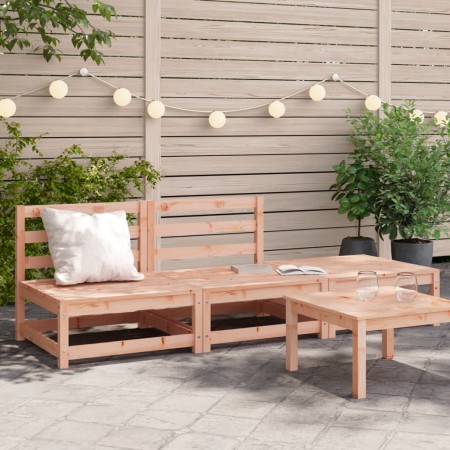 Gartensofa ohne Armlehnen mit Massivholzhocker Douglas von , Modulare Sofas für den Außenbereich - Ref: Foro24-837968, Preis:...