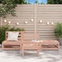 Gartensofa ohne Armlehnen mit Massivholzhocker Douglas von , Modulare Sofas für den Außenbereich - Ref: Foro24-837968, Preis:...