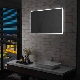 Badezimmer-Wandspiegel mit LED und Berührungssensor 100x60 cm von vidaXL, Spiegel - Ref: Foro24-144737, Preis: 133,20 €, Raba...