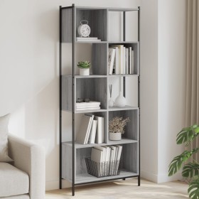 Sonoma Regal aus grauem Holzwerkstoff 72x28x172 cm von , Bücherregale und Regale - Ref: Foro24-3213655, Preis: 107,99 €, Raba...