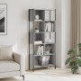 Engineered wood bookshelf in Sonoma gray, 72x28x172 cm by , Bookcases and shelves - Ref: Foro24-3213655, Price: 108,02 €, Dis...