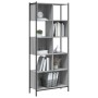 Engineered wood bookshelf in Sonoma gray, 72x28x172 cm by , Bookcases and shelves - Ref: Foro24-3213655, Price: 108,02 €, Dis...