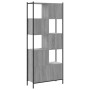 Engineered wood bookshelf in Sonoma gray, 72x28x172 cm by , Bookcases and shelves - Ref: Foro24-3213655, Price: 108,02 €, Dis...