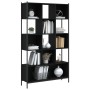 Engineered wood black shelf 102x28x172 cm by , Bookcases and shelves - Ref: Foro24-3213657, Price: 146,99 €, Discount: %