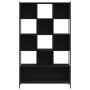 Engineered wood black shelf 102x28x172 cm by , Bookcases and shelves - Ref: Foro24-3213657, Price: 146,99 €, Discount: %