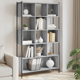 Estantería madera de ingeniería gris Sonoma 102x28x172 cm de , Librerías y estanterías - Ref: Foro24-3213660, Precio: 152,99 ...