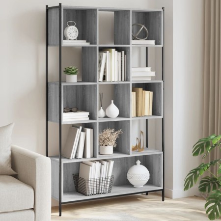 Engineered wood bookshelf in Sonoma gray, 102x28x172 cm by , Bookcases and shelves - Ref: Foro24-3213660, Price: 150,40 €, Di...