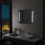 Espejo de pared de baño con LED 80x60 cm de vidaXL, Espejos - Ref: Foro24-144706, Precio: 68,58 €, Descuento: %