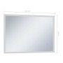 Bathroom wall mirror with LED lights and touch sensor 100x60 cm by vidaXL, Mirrors - Ref: Foro24-144737, Price: 131,99 €, Dis...