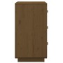 Mesita de noche madera maciza de pino marrón miel 40x40x75 cm de vidaXL, Mesitas de noche - Ref: Foro24-818341, Precio: 99,87...