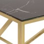 Golden stainless steel and tempered glass coffee table by , Coffee table - Ref: Foro24-349940, Price: 143,98 €, Discount: %