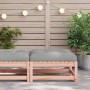 Garden stool with cushion made of solid Douglas fir wood by , Modular outdoor sofas - Ref: Foro24-838099, Price: 66,26 €, Dis...