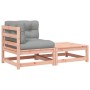 Garden sofa made of rattan with cushions and footrest by , Modular outdoor sofas - Ref: Foro24-838115, Price: 117,56 €, Disco...