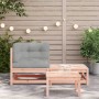 Garden sofa made of rattan with cushions and footrest by , Modular outdoor sofas - Ref: Foro24-838115, Price: 117,56 €, Disco...