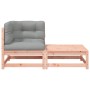 Garden sofa made of rattan with cushions and footrest by , Modular outdoor sofas - Ref: Foro24-838115, Price: 117,56 €, Disco...