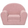 Pink soft plush children's sofa bed by , Baby and Toddler Furniture - Ref: Foro24-356997, Price: 43,22 €, Discount: %