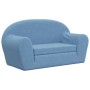 Blue soft plush 2-seater children's sofa bed by , Baby and Toddler Furniture - Ref: Foro24-357002, Price: 55,67 €, Discount: %