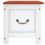 Storage trunk with brown and white acacia wood lid by , Storage trunks - Ref: Foro24-364919, Price: 93,86 €, Discount: %