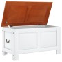 Storage trunk with brown and white acacia wood lid by , Storage trunks - Ref: Foro24-364919, Price: 93,86 €, Discount: %